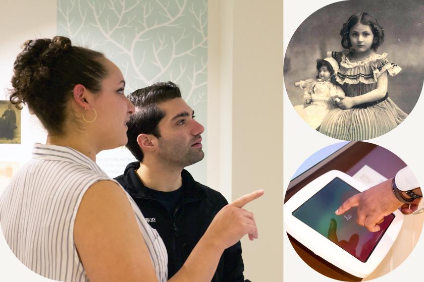 Images of visitors and ancestors
